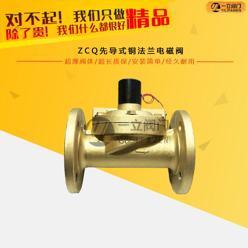 ZCQ先導(dǎo)式銅法蘭電磁閥